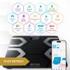 INEVIFIT EROS Bluetooth Body Fat Scale Smart BMI Highly Accurate Digital Bathroom Body Composition Analyzer with Wireless Smartphone APP 180 Kgs 30 x 30 cm (Black) view 2