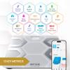 INEVIFIT EROS Bluetooth Body Fat Scale Smart BMI Highly Accurate Digital Bathroom Body Composition Analyzer with Wireless Smartphone APP 400 lbs 11.8 x 11.8 inch (White) view 2