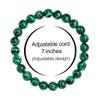 M MOOHAM Malachite Mens Bracelet Gifts - Natural Green Malachite Stone Womens Anxiety Healing Bracelets, Elastic Malachite Stone Bracelet Wedding Gifts Bridal Shower Gifts Bridesmaid Gifts view 2