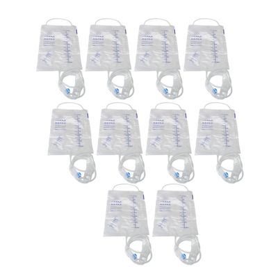 1000ml Clear Disposable Coffee Cleanse Detox Bags Silicone Bag Set with Tube Hose for Women and Men Pack of 10