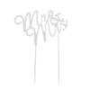 Aeromdale Mr & Mrs Silver Wedding Cake Topper Decoration Pick Rhinestone Diamante Cupcake Toppers Cake Topper Picks view 1