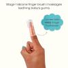 Grabease Baby Toothbrush Double Sidded Toothbrush Finger Toothbrush for Toddler Infant Toothbrush, BPA-Free & Phthalate-Free for Baby & Toddler, 1 Pack, Gray view 4