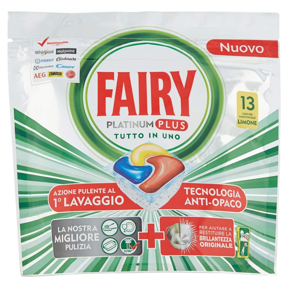 FAIRY Dishwasher 13 Platinum More Lemon Product Detergent