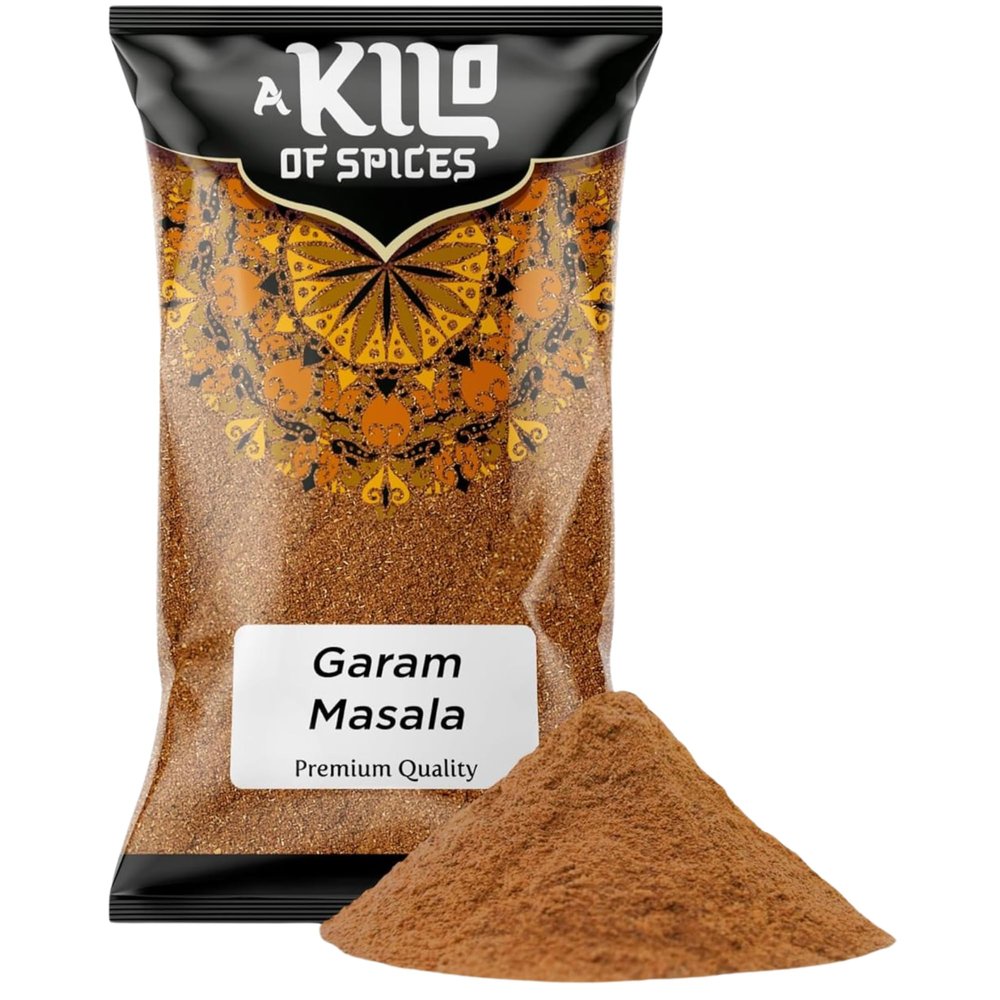 A Kilo Of Spices | Garam Masala Powder | Ground Spice Mix | Carefully Blended Ground Spices | Gram Spice Blend, Naturally Sourced, Suitable for Vegans | No Artificial Colouring | Garam Masala - 500g