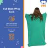 Sensory Owl Body Sock for Kids and Adults Helps with ASD ADHD Relieve Stress Spatial Awareness Aids L 155 cm Green view 2