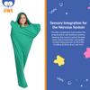 Sensory Owl Body Sock for Kids and Adults Helps with ASD ADHD Relieve Stress Spatial Awareness Aids L 155 cm Green view 4