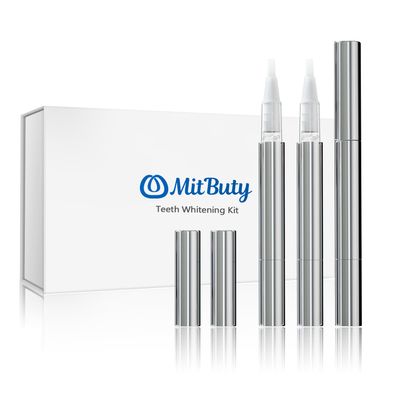MitButy Teeth Whitening Pen 3-Pack Instant Stain Removal Teeth Whitening Gel, Gentle & Effective Whitening for Coffee, Wine & Tea Stains, Portable & Easy-to-Use for a Brighter Smile