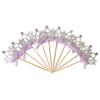 DIVISTAR 10 Pcs Cupcake Toppers Cute Crown Wedding Happy Birthday Cupcake Toppers Glitter Cake Decorations (Purple Bow Crown) view 3