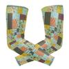 MONTOJ Green Cube Quit Pattern Sun Guard Sleeves Cover Up Arm Cooling Sleeve view 1