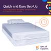 Sensory Bed Sheet for Kids Twin Size Compression Alternative to Weighted Blankets - Help Increase Calm and Comfort - Breathable, Stretchy, Adjustable (Gray, Twin) view 2