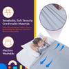 Sensory Bed Sheet for Kids Twin Size Compression Alternative to Weighted Blankets - Help Increase Calm and Comfort - Breathable, Stretchy, Adjustable (Gray, Twin) view 3