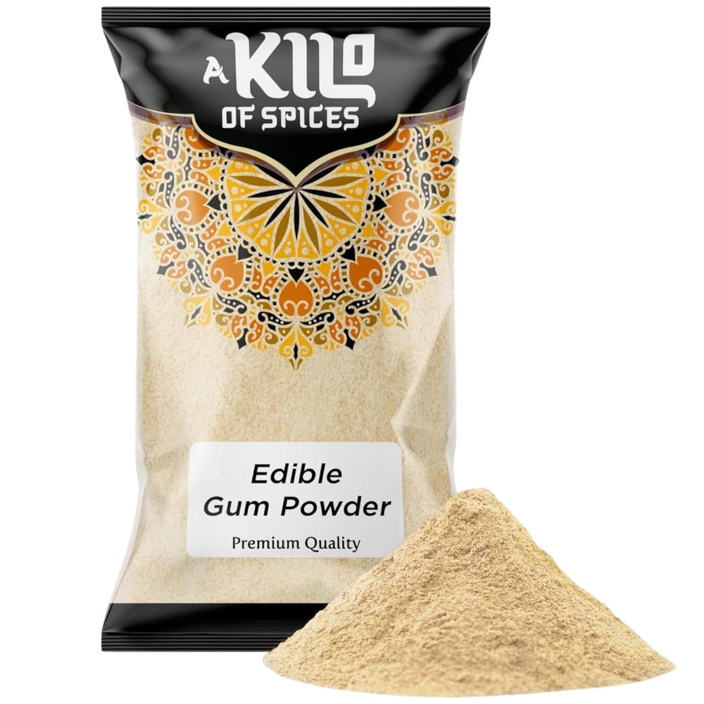 A Kilo of Spices | Premium Edible Gum Powder (Char Gond) 1Kg | Natural Acacia Meska (Gum Arabic) | Guar Powder, Ideal for Culinary Use & Healthy Recipes