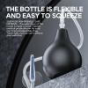 GNEGKLEAN Black Silicone Enema Bulb Kit 7.6oz Clean Douche for Men Women with 19.7in Hose+4 Replaceable Nozzle (Black) view 4