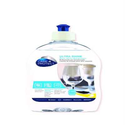 Care + Protect 35602034 Rinse Aid for Dishwashers-Ensures extra shine for glasses and dishes. Protects from stains and streaks and helps to dry faster