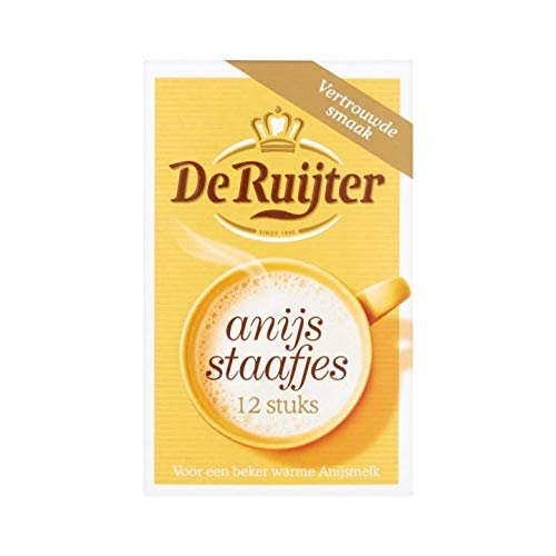 Anise Sugar | De Ruijter | Anise Sticks 12 Pieces | Total Weight 6 Grams