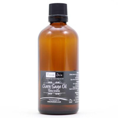 100ml Clary Sage Essential Oil - Freshskin Beauty LTD | 100% Pure & Natural Essential Oils