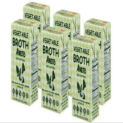 Aneto 100% Natural Vegetable Broth- 1L (6 Pack)