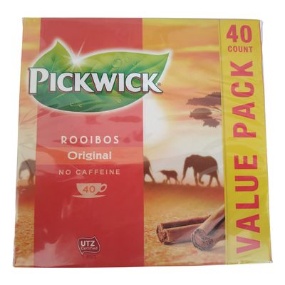 Pickwick Tea | Original Rooibos Tea Economy Pack | Pickwick Tea Bags | Pickwick Dutch Tea | 1.4 Ounce Total