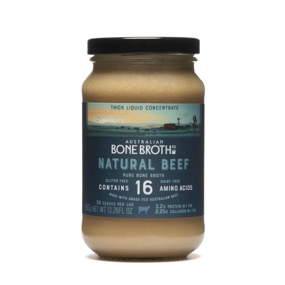 ABBCo Natural Beef Bone Broth Concentrate 390g Made in Australia from Australian Beef Bones