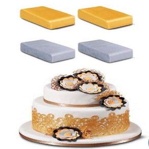 SUGAR PASTA FOR MODELLING SILVER PANETTO FROM 100 G. DEKORIS