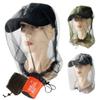 Austinstore Outdoor Travel Dustproof Hat Mesh Cover Mosquito Insect Bee Net Face Protector Black view 2