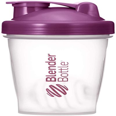 BlenderBottle Classic Loop Top Shaker Bottle, 20-Ounce (Clear Plum lid)