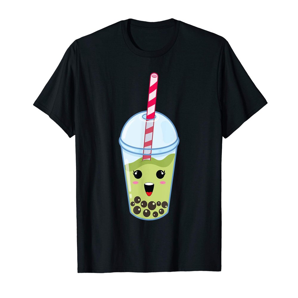 Kawaii Boba Milk Tea | Cute Matcha Bubble Tea Lover Gift T-Shirt