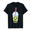 Kawaii Boba Milk Tea | Cute Matcha Bubble Tea Lover Gift T-Shirt view 1