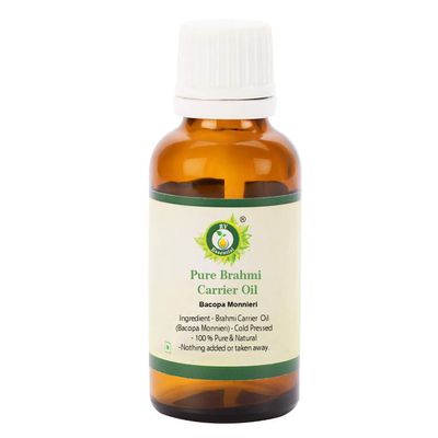 Brahmi Oil | Bacopa Monnieri | 100% Pure Natural | Cold Pressed | Brahmi Hair Oil | for Hair Growth | for Skin | Rare Herb Series | 30ml | 1.01oz by R V Essential