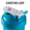 BlenderBottle Classic Loop Top Shaker Bottle, 20-Ounce (Clear| Teal lid) view 3