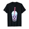 Kawaii Boba Milk Tea | Cute Blueberry Bubble Tea Lover Gift T-Shirt view 1