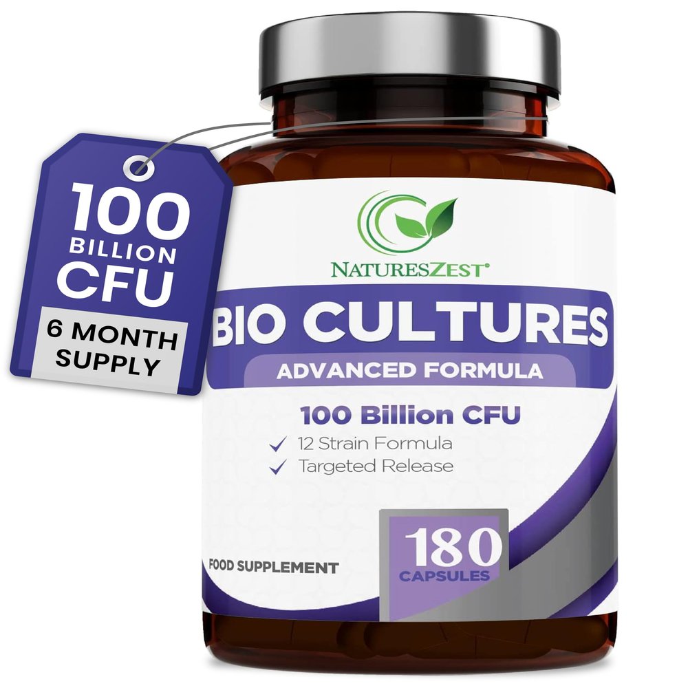Bio Cultures Complex Probiotics & Prebiotics 100 Billion CFU - 6 Month Supply - Pro biotics for Gut Health with Lactobacillus & Saccharomyces Boulardii - Vegan Probiotics for Men & Women - 180 Caps