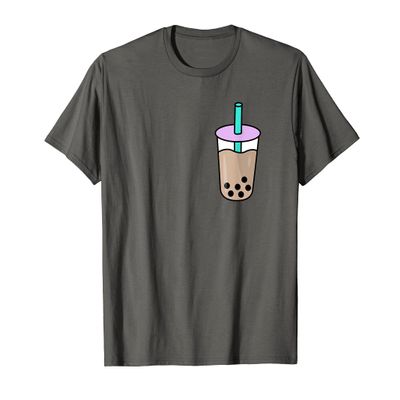 Kawaii Bubble Tea Cute Tapioca Pearls Boba Milk Tea T-Shirt
