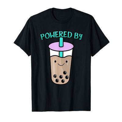 Powered By Bubble Tea - Boba Tea Lover T-Shirt