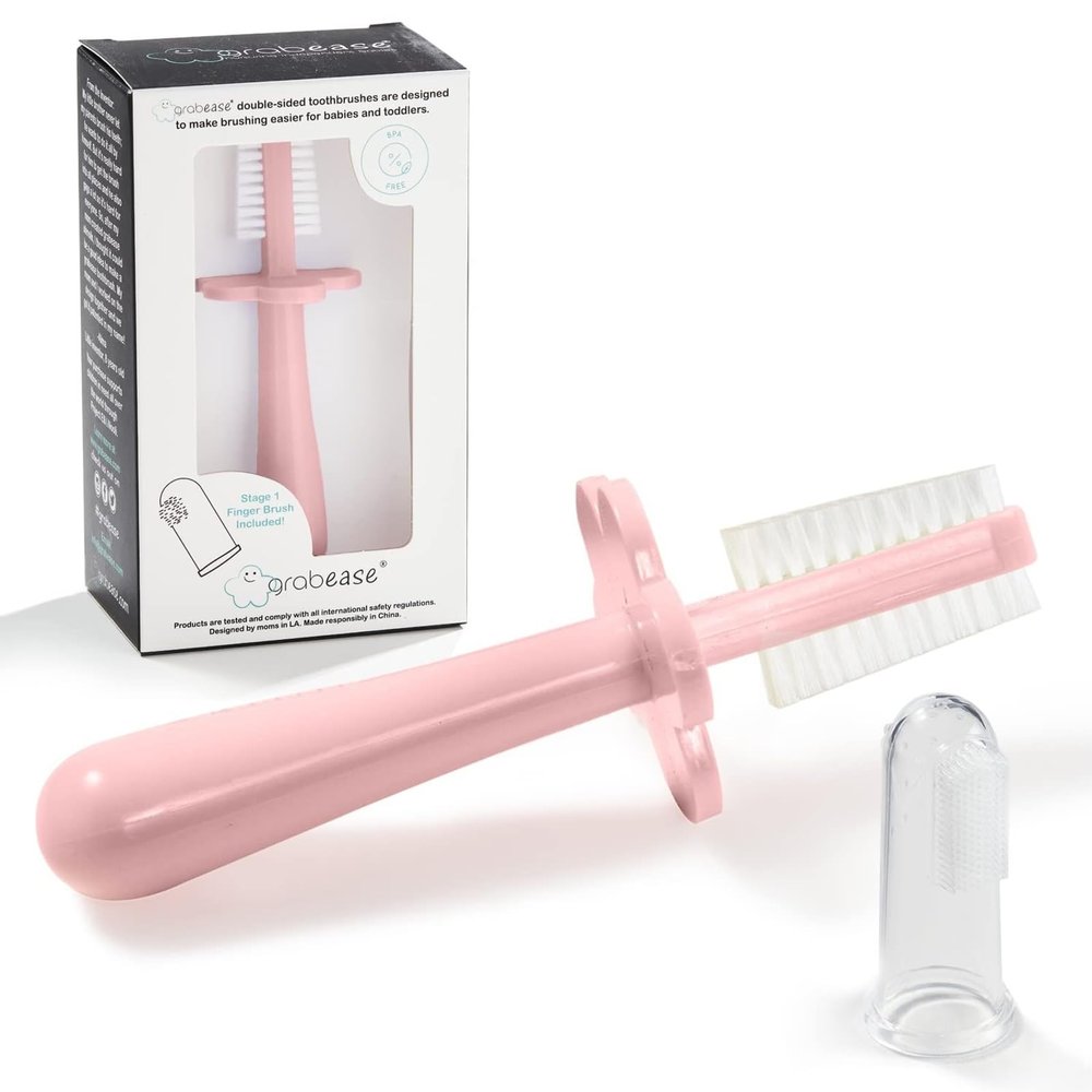 Grabease Double Sided Toothbrush, Blush, 0.18 kg