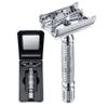 BAILI Butterfly Double Edge Safety Razor Rust-proof Reusable Manual Stainless DE Wet Shaving for Men Women with Mirrored Travel Case BD179C view 1