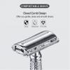 BAILI Butterfly Double Edge Safety Razor Rust-proof Reusable Manual Stainless DE Wet Shaving for Men Women with Mirrored Travel Case BD179C view 4