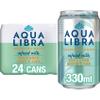 Aqua Libra Sparkling Water - Natural Flavour - No Sugar - Low Calorie - Refreshing - Cucumber, Mint and Lime - 330 ml - Pack of 24 cans view 1