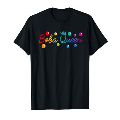 Bubble Tea Tapioca Pearls Milk Tea Boba Queen T-Shirt