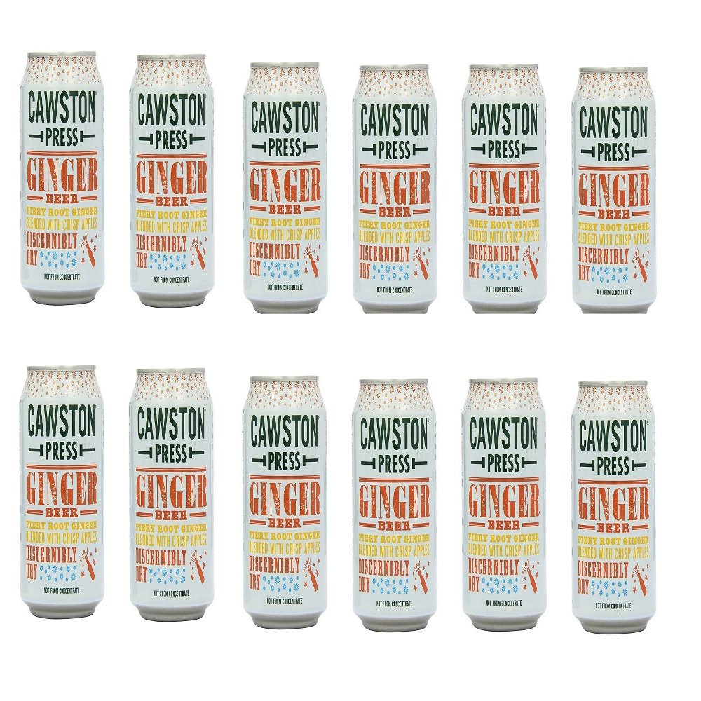Cawston Sparkling Ginger Beer Cans 330 ml (Pack of 12)