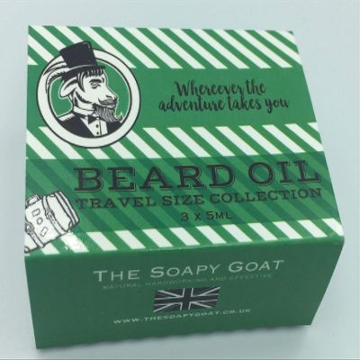 Beard Oil Gift Travel Set, contains 3 oils Driftwood, Sandalwood and Cinnamon
