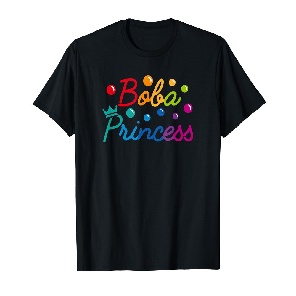 Bubble Tea Tapioca Pearls Milk Tea Boba Princess T-Shirt