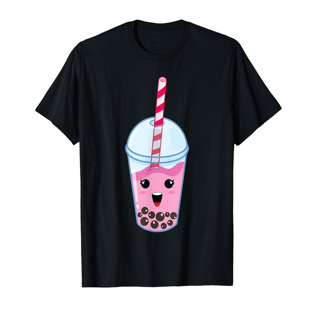 Kawaii Boba Milk Tea | Cute Strawberry Bubble Tea Lover Gift T-Shirt