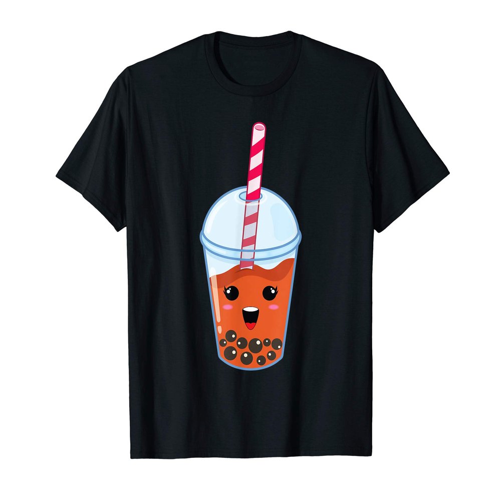 Kawaii Boba Milk Tea | Cute Mango Bubble Tea Lover Gift T-Shirt
