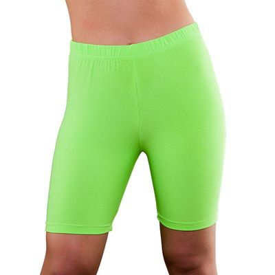 Wicked Costumes Adult 80's Cycling Shorts (Neon Green) - M/L (UK 12-16)
