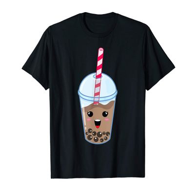 Kawaii Boba Milk Tea | Cute Coffee Bubble Tea Lover Gift T-Shirt