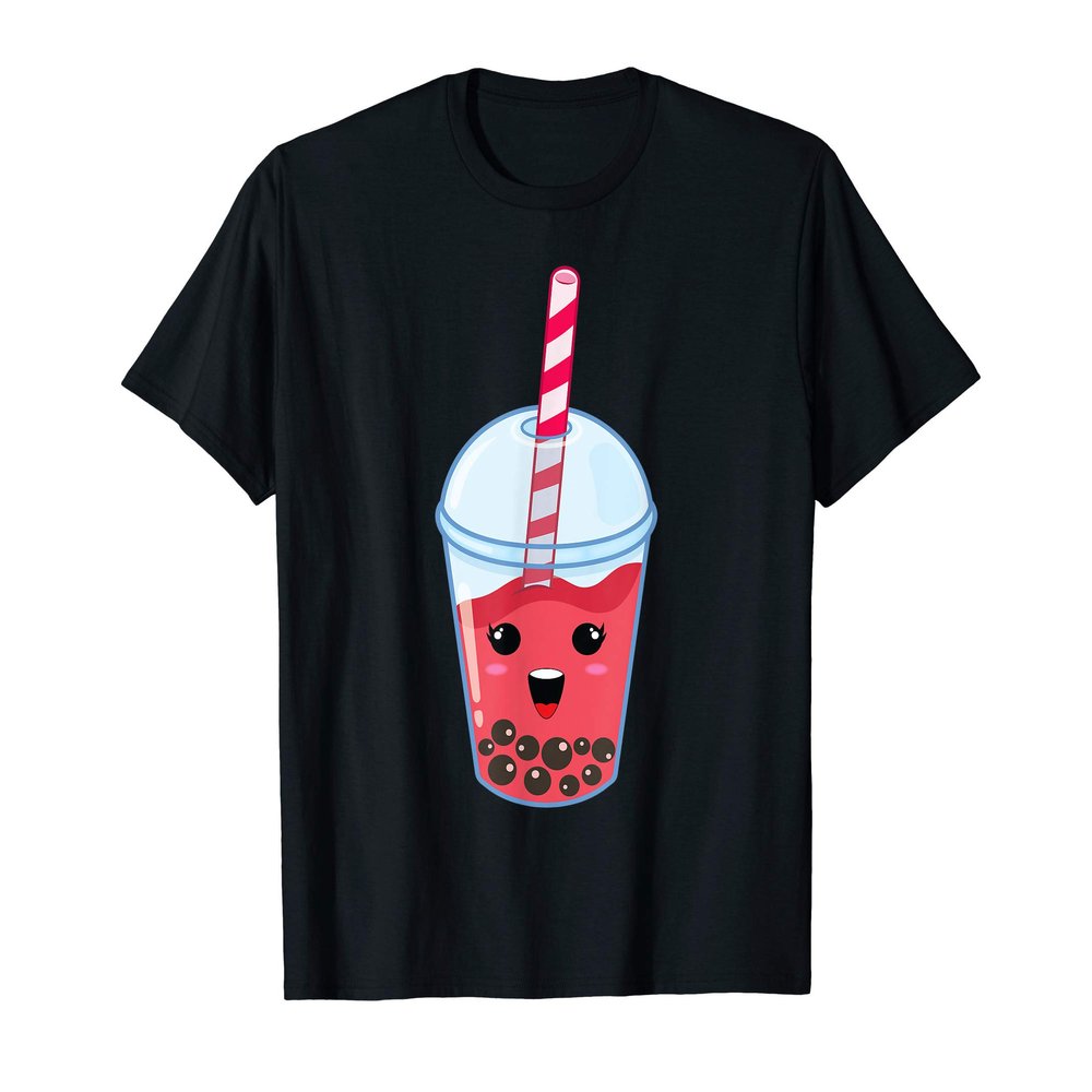 Kawaii Boba Milk Tea | Cute Watermelon Bubble Tea Lover Gift T-Shirt
