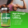 L-Lysine 1000mg High Strength Tablets  180 Vegan Tablets (6 Month Supply) | Essential Amino Acid for Normal Growth & Muscle Turnover | Made in The UK | Northumbria Health view 2