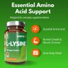 L-Lysine 1000mg High Strength Tablets  180 Vegan Tablets (6 Month Supply) | Essential Amino Acid for Normal Growth & Muscle Turnover | Made in The UK | Northumbria Health view 3
