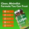 L-Lysine 1000mg High Strength Tablets  180 Vegan Tablets (6 Month Supply) | Essential Amino Acid for Normal Growth & Muscle Turnover | Made in The UK | Northumbria Health view 4